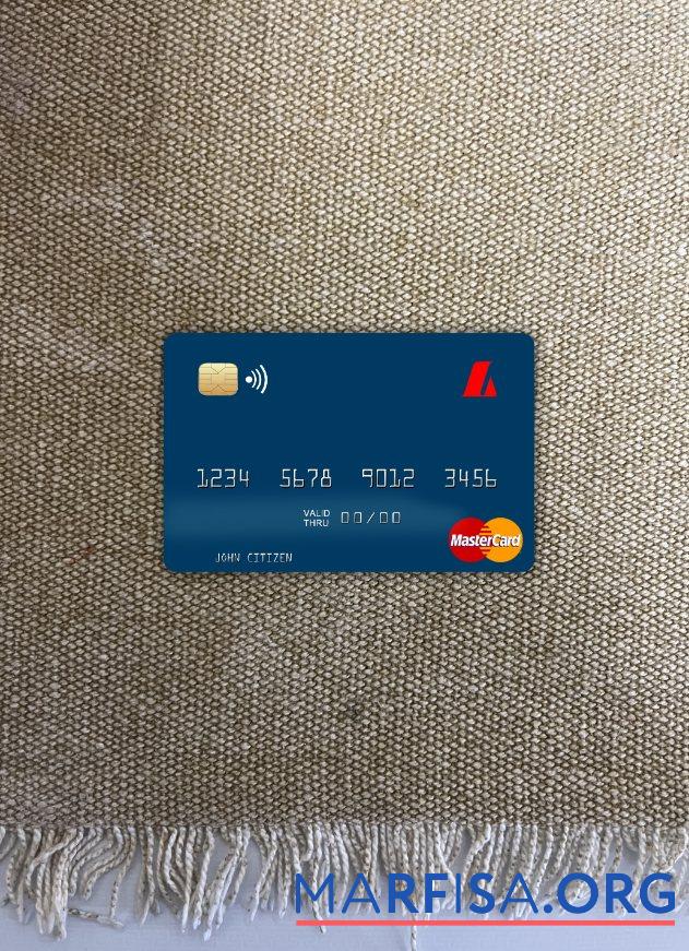 Printable Iceland Landsbankinn mastercard photolook front example